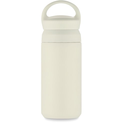 텀스 미롬 핸들 파우더 진공 스텐텀블러, 아이보리, 350ml, 1개