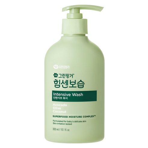 그린핑거 힘센보습 인텐시브 워시 블루베리 앤 바닐라향, 300ml, 1개