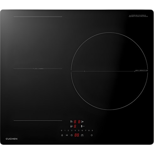 쿠첸 FLEX 대화구 전기레인지 3구, CEO-C5IF3A0NBA, 빌트인 설치 주방가전