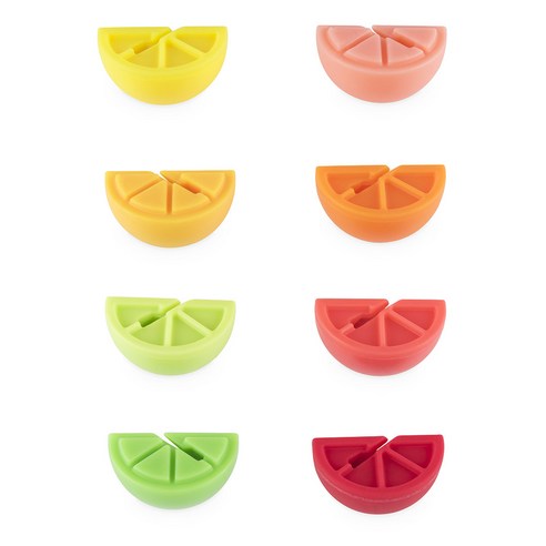 TrueZoo Citrus Charms Glass Markers (Set of 8)