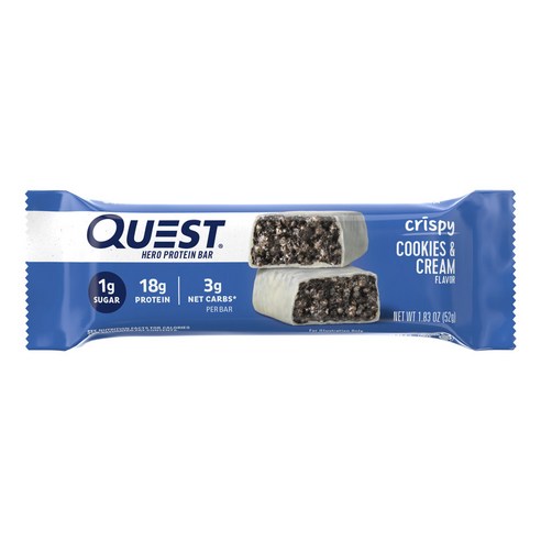 888849011599 Bar Cookies Cream Crispy Hero Protein QUEST QUEST 高蛋白能量棒 Quest Nutrition