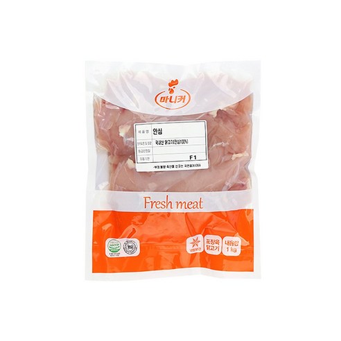 마니커 [진심닭컴] 닭안심 [냉장 1kg], 1팩, 1kg