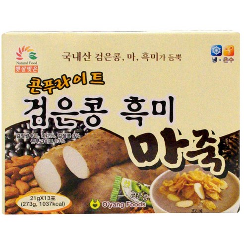 [오양식품] 콘푸라이트 시리즈, 21g, 13개입(흑미마죽)