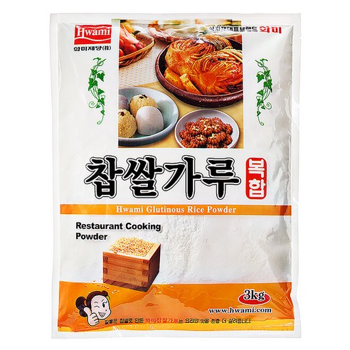화미 찹쌀가루(복합70%) 3kg X 1팩, 1개