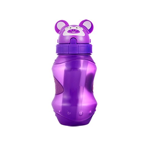 조이파트너스 쿨기어 동물원 물병, 퍼플, 350ml, 1개