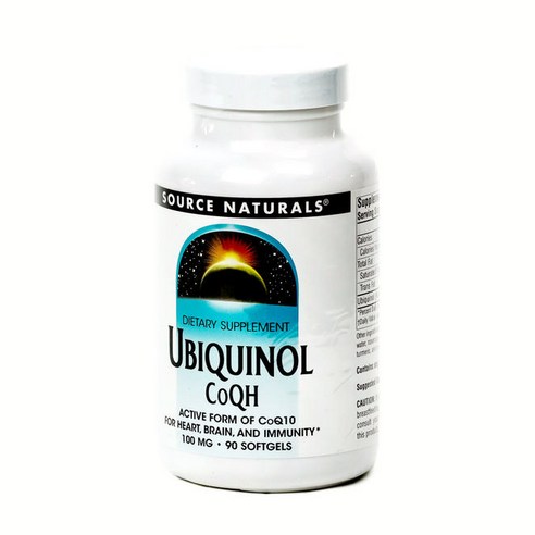 Source Naturals 유비퀴놀 CoQH 소프트젤, 1개, 90정