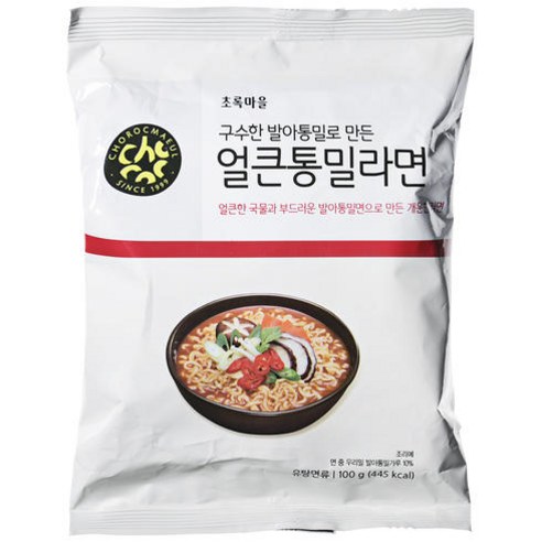 [초록마을] 구수한발아통밀로만든 얼큰통밀라면, 10개