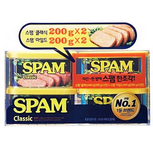 CJ 스팸, 200g, 4개