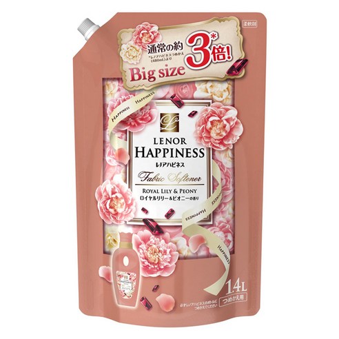 레노아 해피니스 섬유유연제 로얄릴리 피오니, 1.4L, 1개