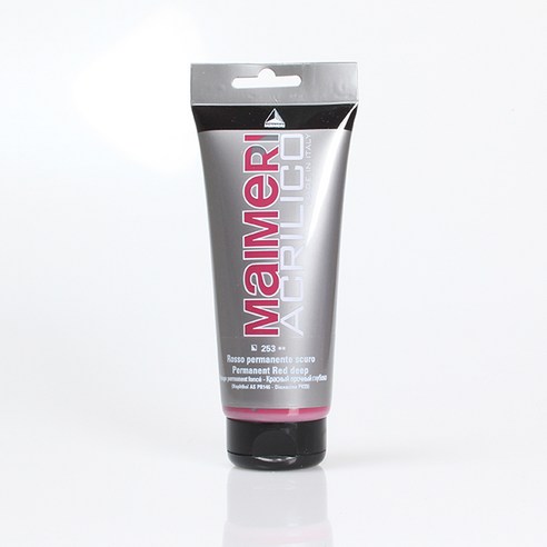 마이메리 아크릴리코 200ml 낱색 아크릴물감, 253 AM PERMANENT RED DE, 1개