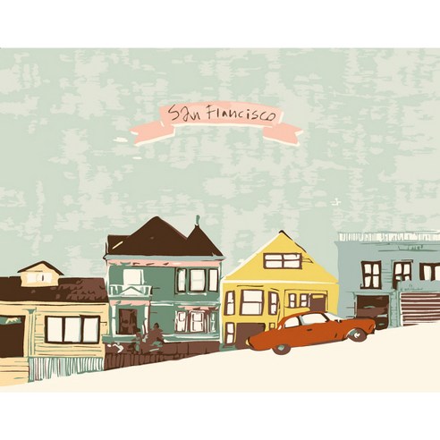 아트조이 DIY 명화그리기 가로형 50 x 40cm, san francisco