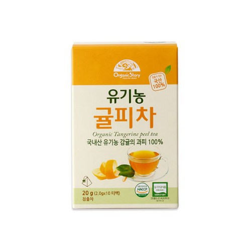 오가닉스토리 유기농 귤피차, 2g, 10개입, 1개