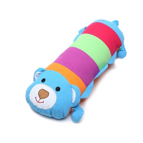 이투라이프 곰돌이 인형베개, 블루