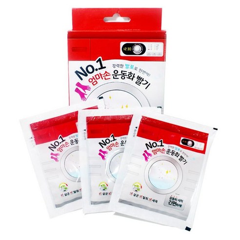 그린코스 엄마손 운동화빨기 세제 3개입, 3개