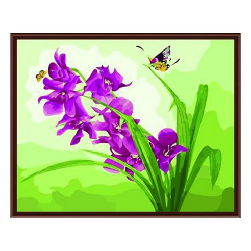 스위티 명화그리기 가로형, 한마리의나비와함께, 1개