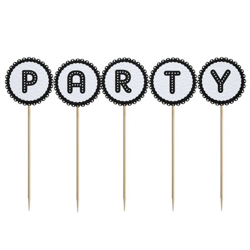와니데코 미니파티픽 PARTY, 화이트+블랙