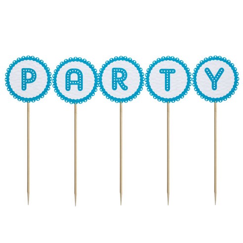 와니데코 미니파티픽 PARTY, 화이트+스카이블루