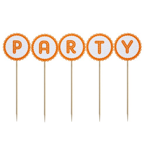 와니데코 미니파티픽 PARTY, 화이트+오렌지
