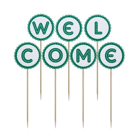 와니데코 미니파티픽 WELCOME, 화이트+그린