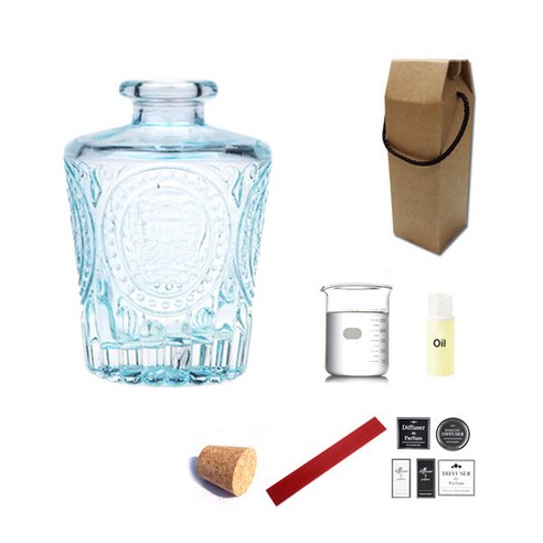 디퓨저KIT 엔틱심플연블루 150ml 자연향, CLEAN COTTON