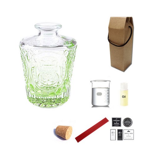 디퓨저KIT 엔틱심플 그라데이션그린 150ml 향수향, PINE EUCALYPTUS