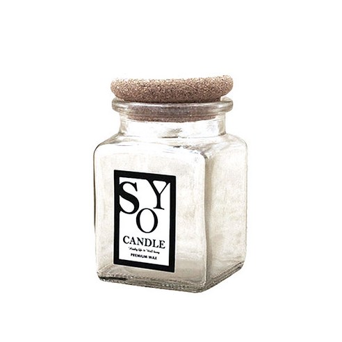 캔들KIT콜크사각 170ml, 자연향SEA SALT CITRON