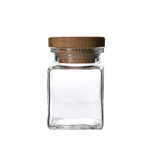 캔들KIT나무콜크사각 170ml, 자연향CLEAN COTTON