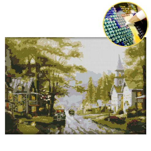 다이아몬드 페인팅 5D, 38 풍요로운마을, 1개