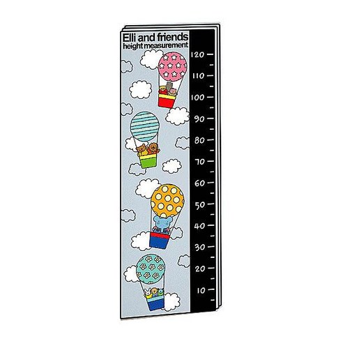 [뭉키데코]키재기스티커_엘리 기구여행 키재기 120cm, 블랙