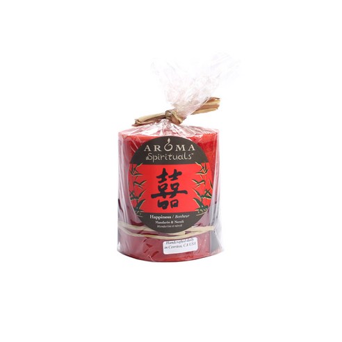 Aroma Spirituals 필러 보티드 캔들, Happiness, 1개
