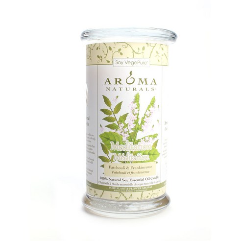 아로마내츄럴스 내추럴 소이 에센셜 오일 자캔들, 480g, Meditation