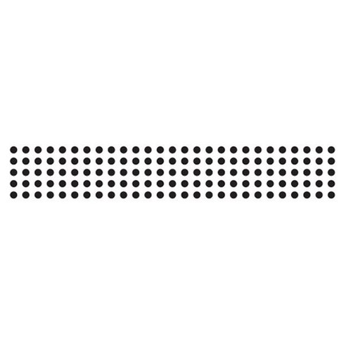 단비디자인 LU-M129 띠스티커/패턴 도트, 블랙
