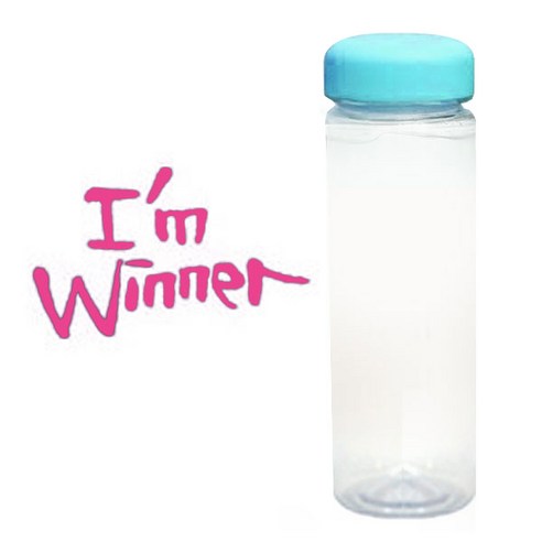 1AM 캘리그라피 보틀 하늘뚜껑, Imwin (핑크), 500ml