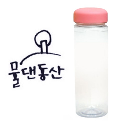 1AM 캘리그라피 분홍뚜껑 보틀, 물댄동산 (군청색), 500ml