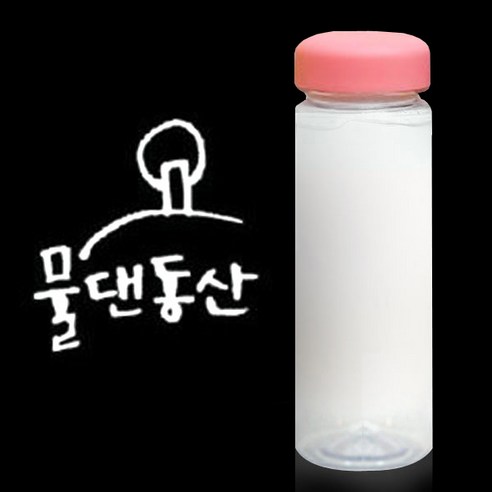1AM 캘리그라피 분홍뚜껑 보틀, 물댄동산 (흰색), 500ml