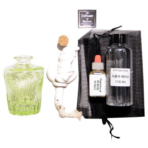 디퓨저KIT-심볼석고리드 그린-향수향, 150ml, NO.5