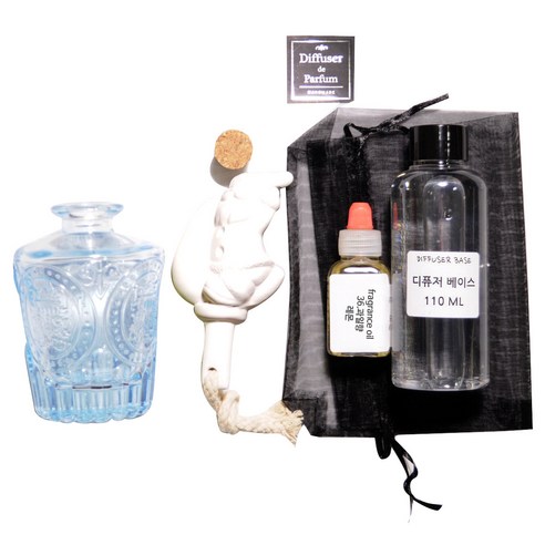 디퓨저KIT-심볼석고리드 블루-과일향, 150ml, LEMON