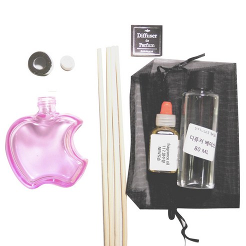 디퓨저KIT-애플6mm우드 핑크-향수향, 110ml, NEW도손