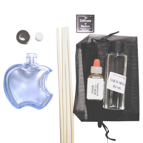 디퓨저KIT-애플6mm우드 블루-향수향, 110ml, NEW도손