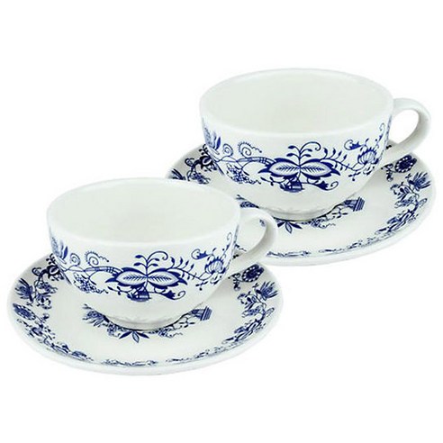 쯔비벨무스터 비엔나 빅 커피잔 2인조 세트, 혼합색상, 1세트 커피잔세트 Best Top5