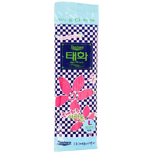 태화 고무장갑 마파 핑크 L사이즈, 1개