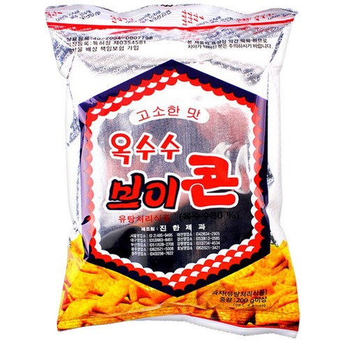 진한제과 브이콘 200g, 1개