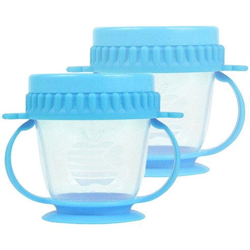 씨앤티드림 실리콘 스낵컵 280ml, 블루, 2개