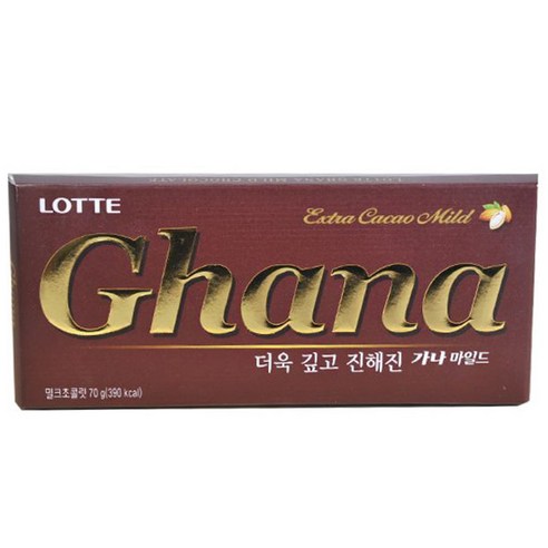 가나 초콜릿 마일드, 70g, 1개