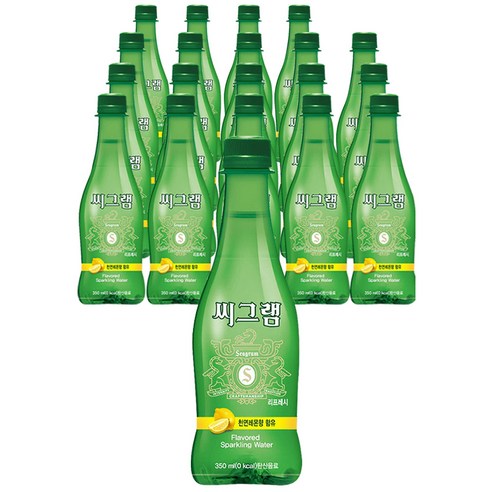 씨그램 천연레몬 탄산음료, 350ml, 20개