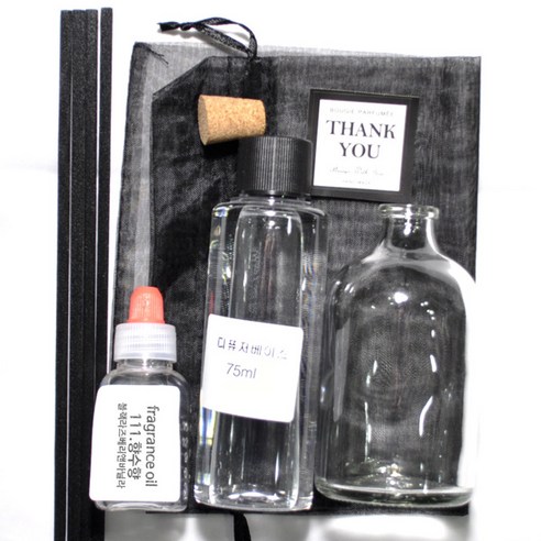 케이지 디퓨저KIT-큐티라운드원형 투명 향수향, 111 블랙라즈베리 앤 바닐라, 100ml