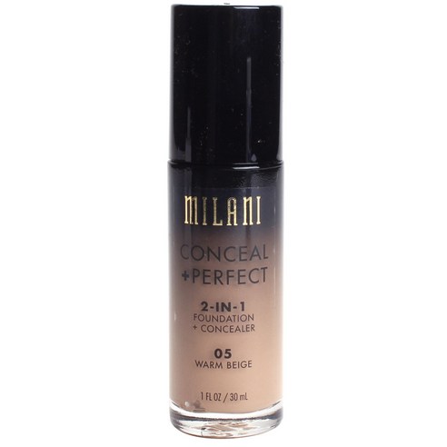 밀라니 컨실 +퍼펙트 2-in-1 파운데이션 + 컨실러 30ml, Warm Beige, 1개