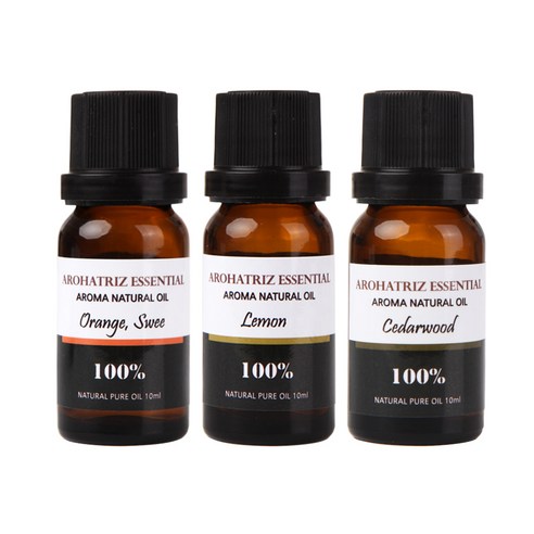 아로하트리즈 다용도오일, 스윗 오렌지 10ml,  레몬 10ml,  시더우드 10ml, 1개