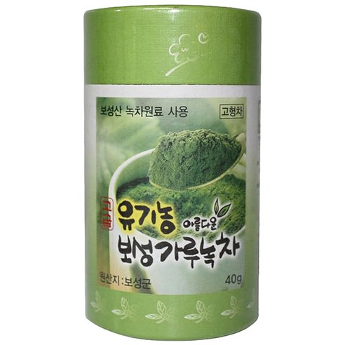 보성제다 유기농 아름다운 보성 가루녹차, 40g, 1개입, 1개