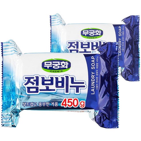 무궁화 세탁용 점보비누, 450g, 2개